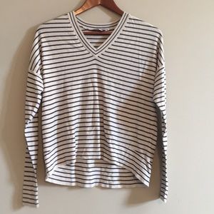 Athleta striped sweater size small